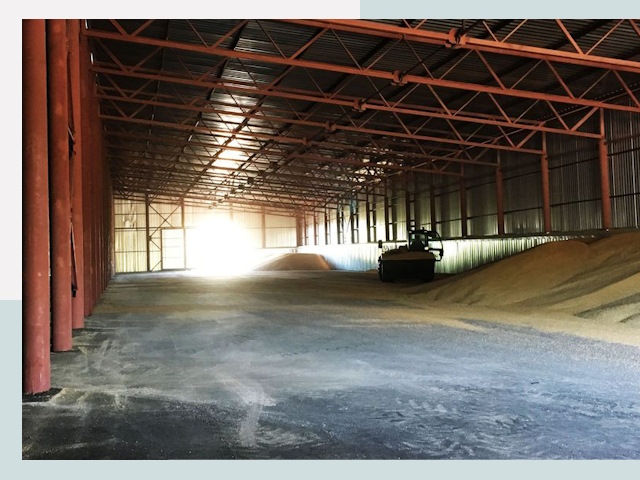 Строительство зернохранилищ в Надыме