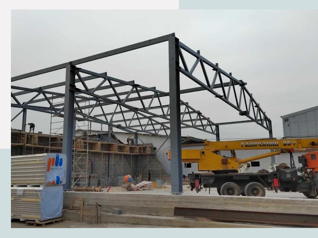 Строительство цехов в Надыме