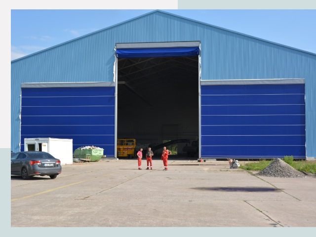 Ангарные ворота в Надым от СтальСтрой-Ндм по цене 623 руб.