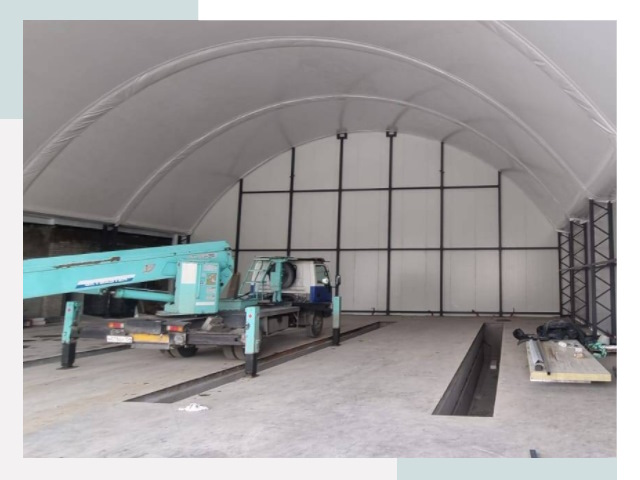 Внутреннее оснащение ангаров в Надыме