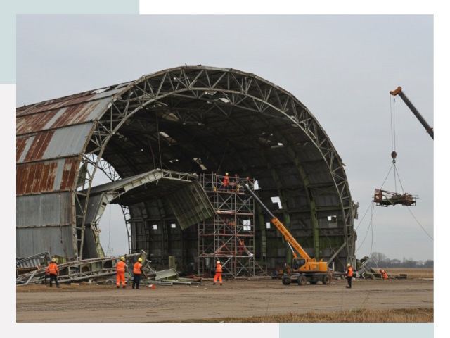 Демонтаж ангаров в Надыме