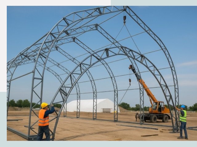 Монтаж ангаров в Надыме от 623 руб. - Надежно и быстро