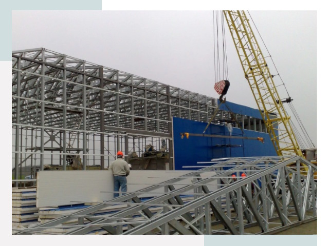 Монтаж ангаров в Надыме